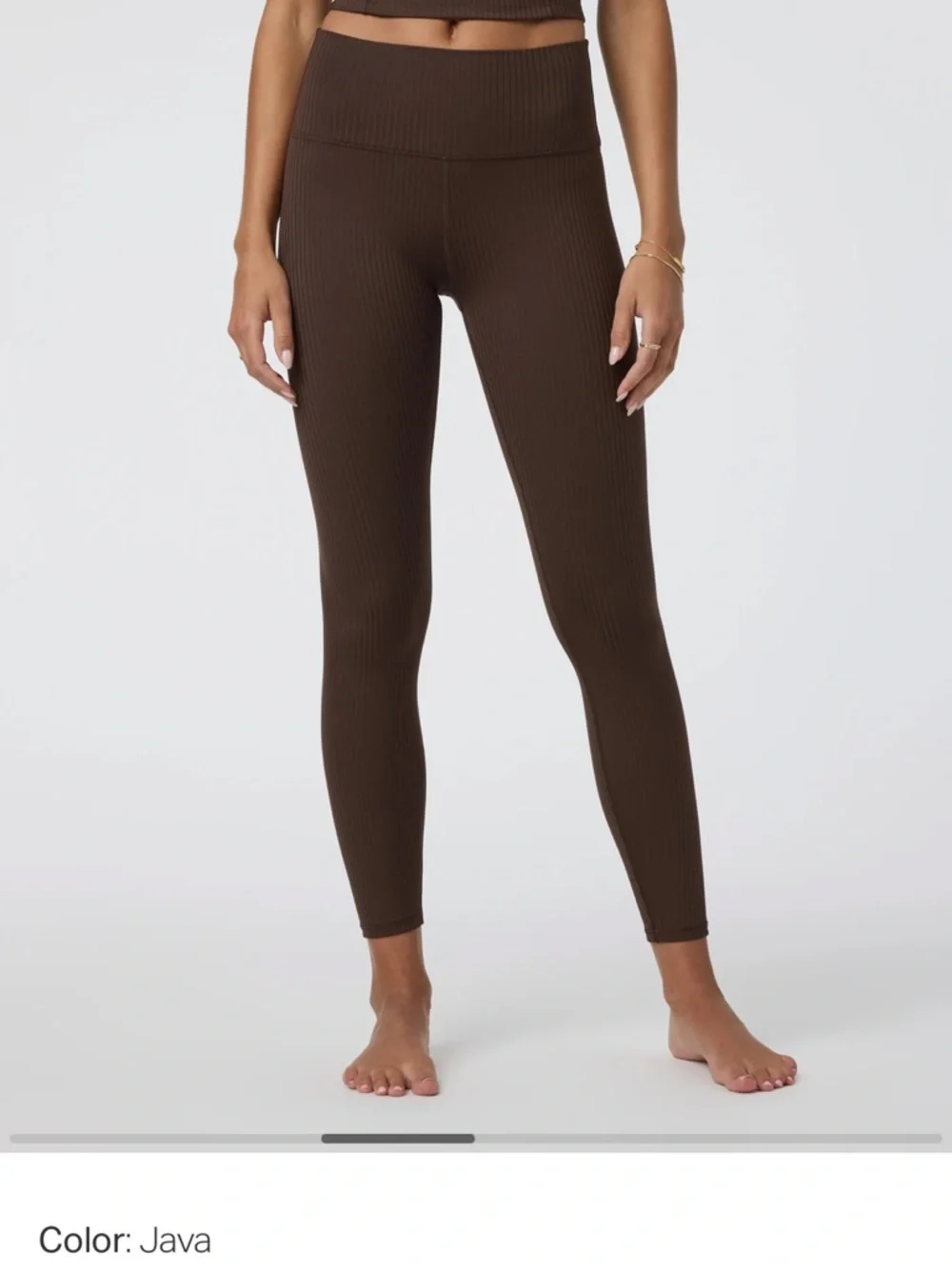 Vuori Inversion Rib Legging in Java - Picture 4 of 6
